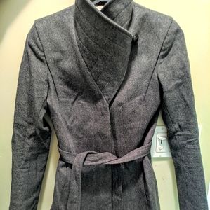 Light Grey Babaton Cropped Coat